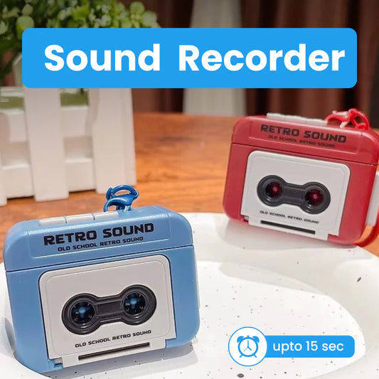 Retro Sound Recorder Keychain – Voice Recording Gadget