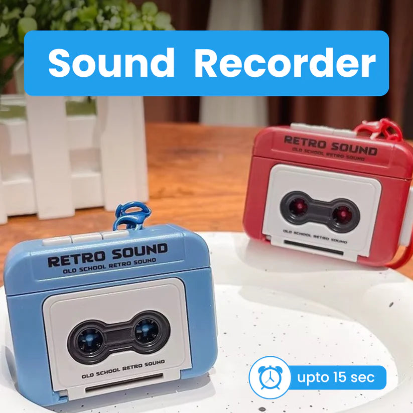 Retro Sound Recorder Keychain – Voice Recording Gadget
