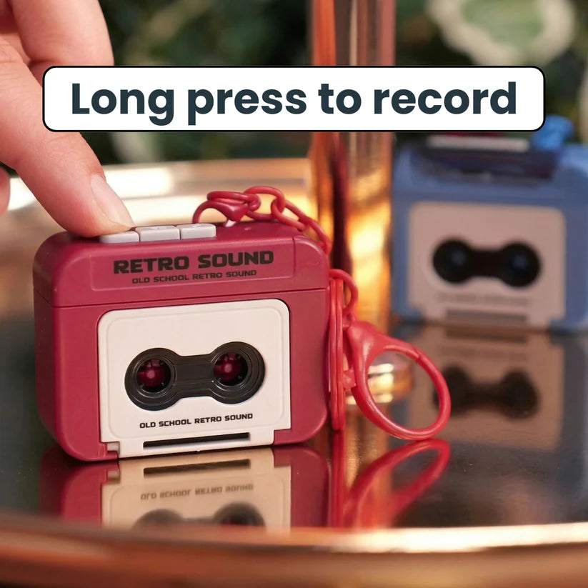 Retro Sound Recorder Keychain – Voice Recording Gadget