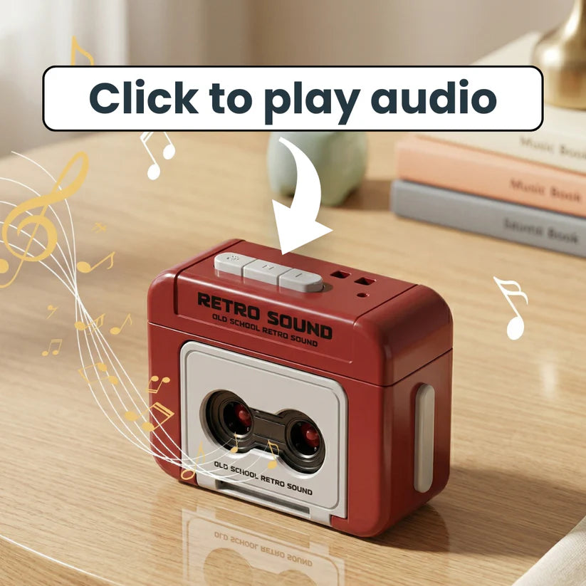 Retro Sound Recorder Keychain – Voice Recording Gadget