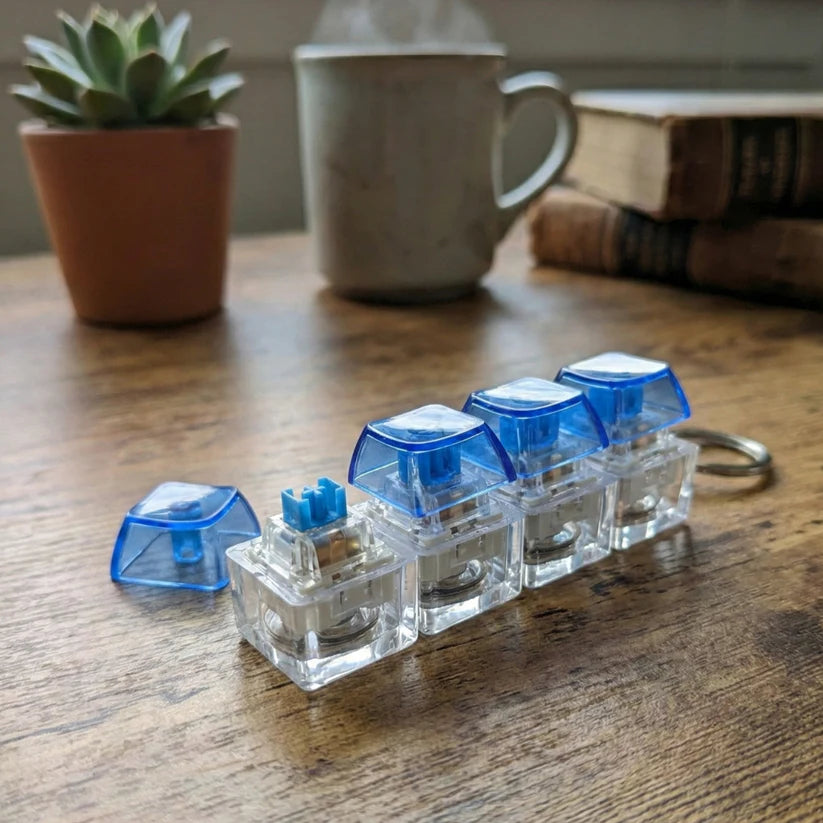 Mechanical Keyboard Keychain – Clicky Fidget Gadget