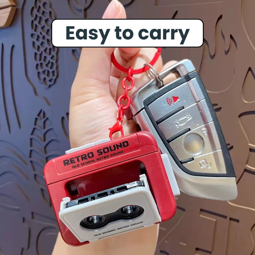 Retro Sound Recorder Keychain – Voice Recording Gadget