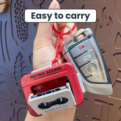 Retro Sound Recorder Keychain – Voice Recording Gadget